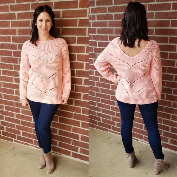 LOFT Sweaters - LAST ONE! LOFT Chunky Pink Sweater - reversible!